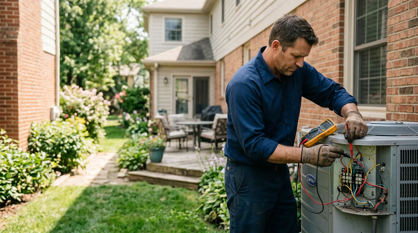 HVAC technician working near Mount Morris, NY